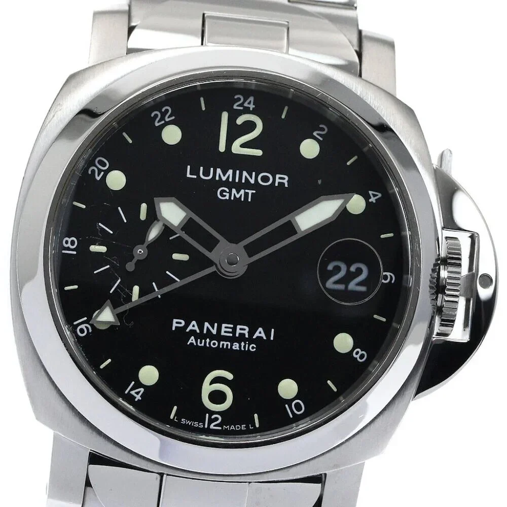 PANERAI Luminor PAM00160 GMT Small Second Automatic Men's Watch_877291